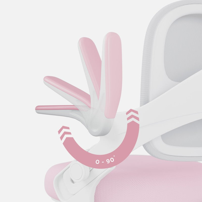 Children's desk chair Junior 4.3 Pink-grey