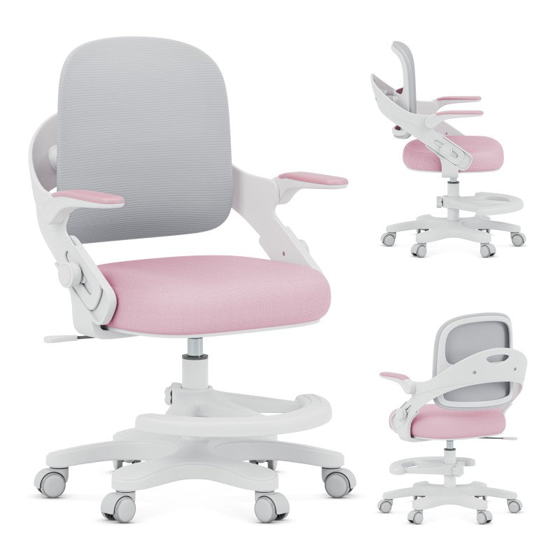 Children's desk chair Junior 4.3 Pink-grey