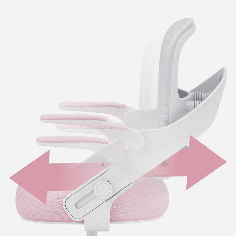 Children's desk chair Junior 4.3 Pink-grey