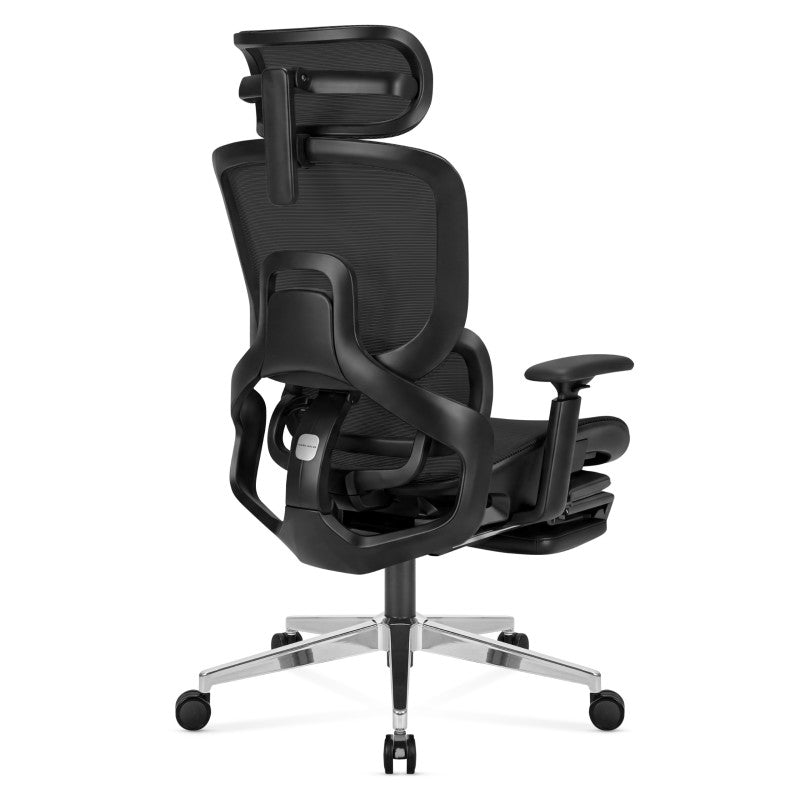 Ergonomic chair with footrest Expert 9.3 Black