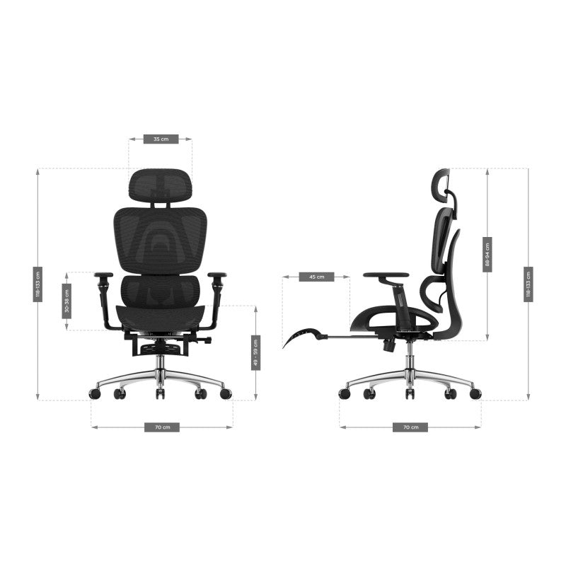 Expert 7.9 Black ergonomic chair