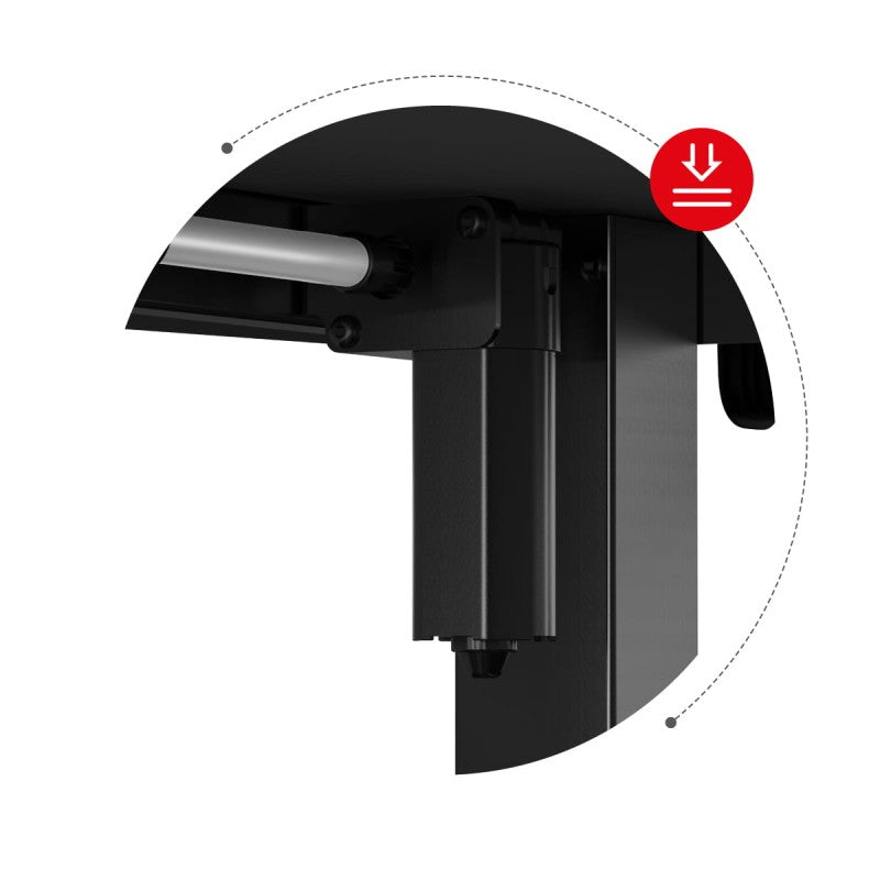 Hero 9.5 Black 160 cm electric corner gaming desk