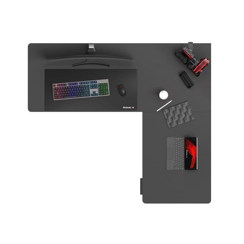 Hero 9.5 Black 160 cm electric corner gaming desk