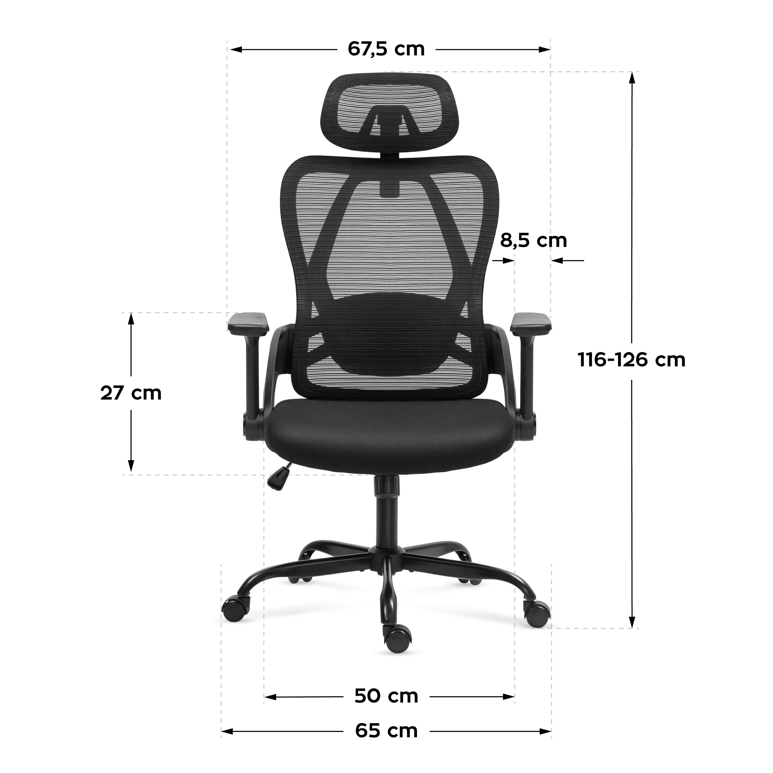 Chaise ergonomique Aria | Support lombaire ajustable