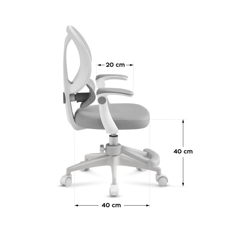 Junior 4.5 Grey swivel chair for child