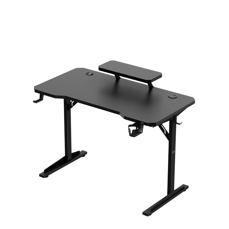 Leader 5.1 Black 115 cm computer desk with shelf