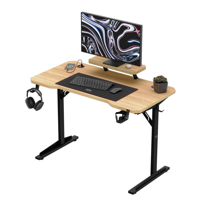 Leader 5.1 Oak 115 cm computer desk with shelf