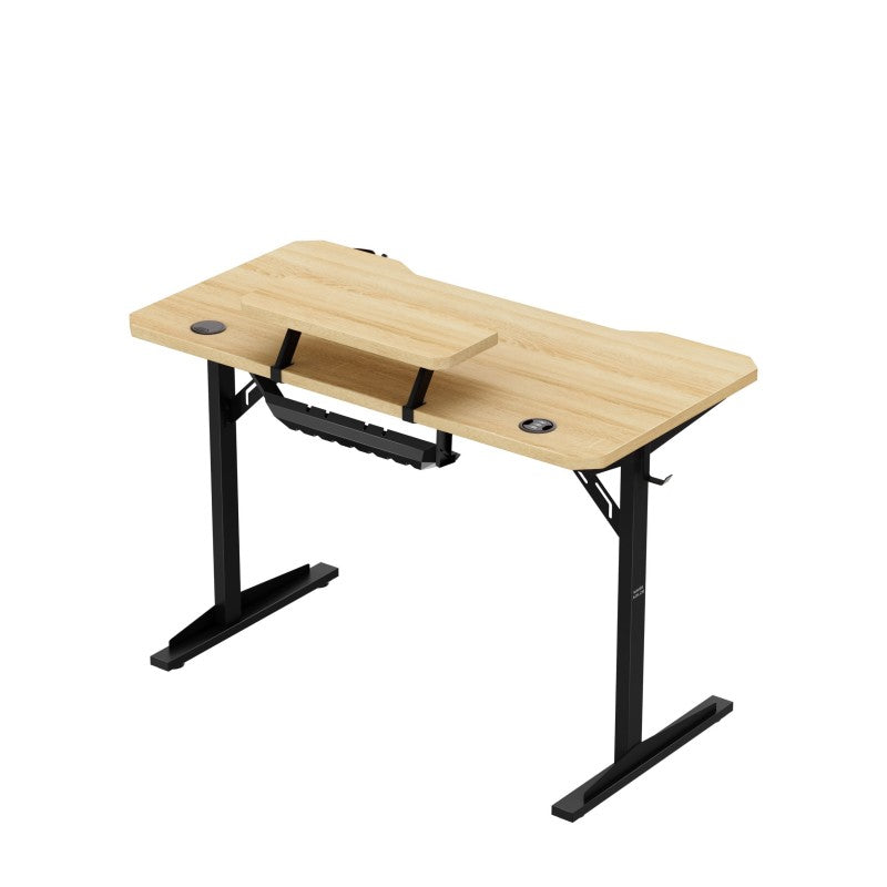 Leader 5.1 Oak 115 cm computer desk with shelf
