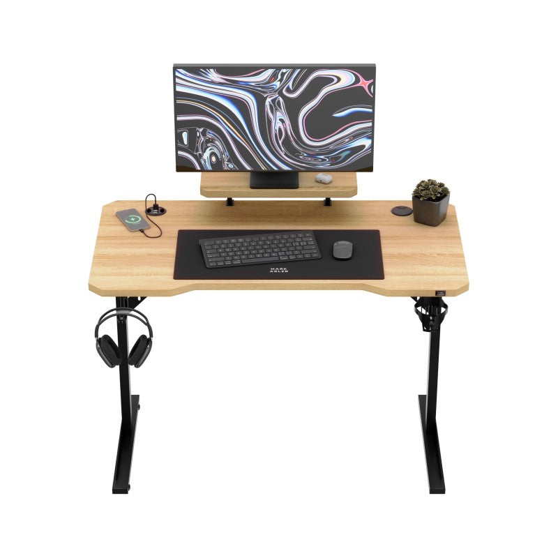 Leader 5.1 Oak 115 cm computer desk with shelf