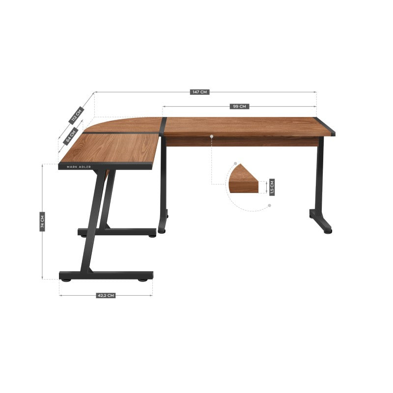 Leader 5.5 WN corner desk