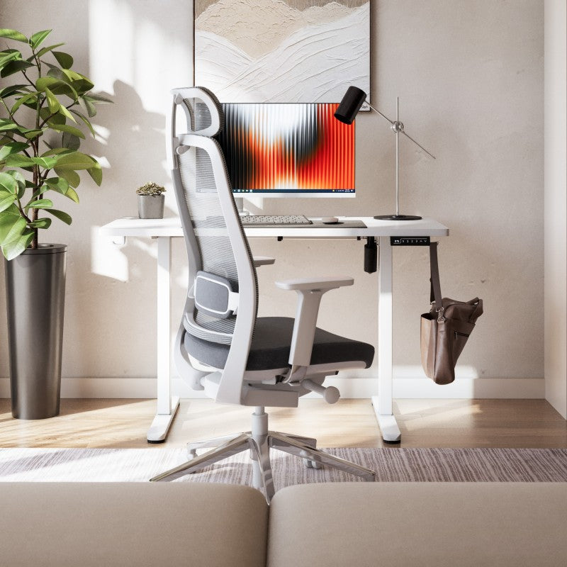Leader 6.9 White 120 cm electric desk