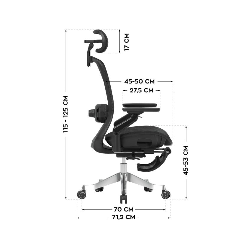 Leadpro 8.7 Black swivel chair