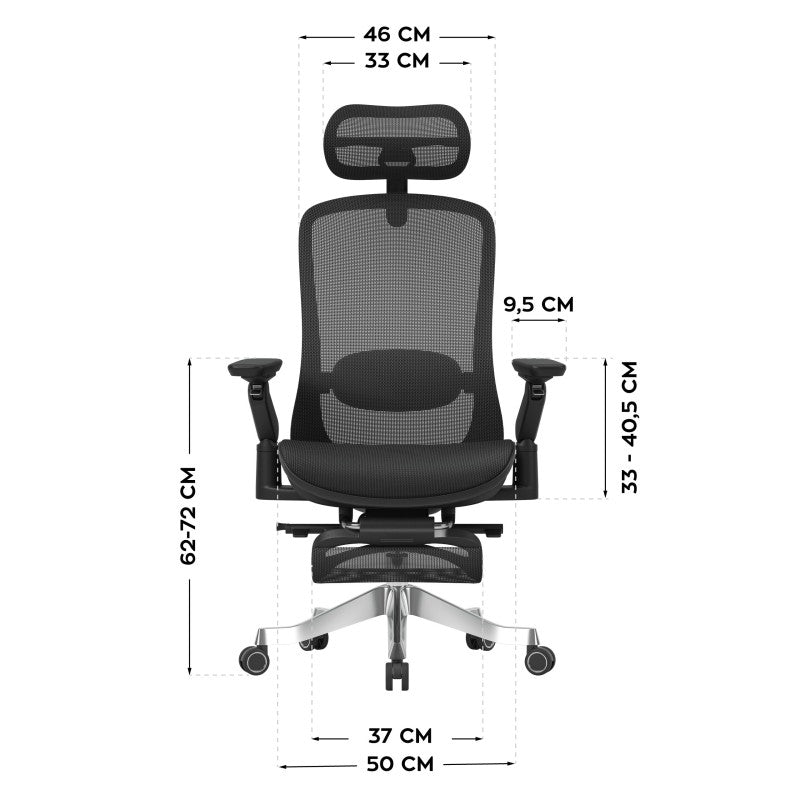 Leadpro 8.7 Black swivel chair