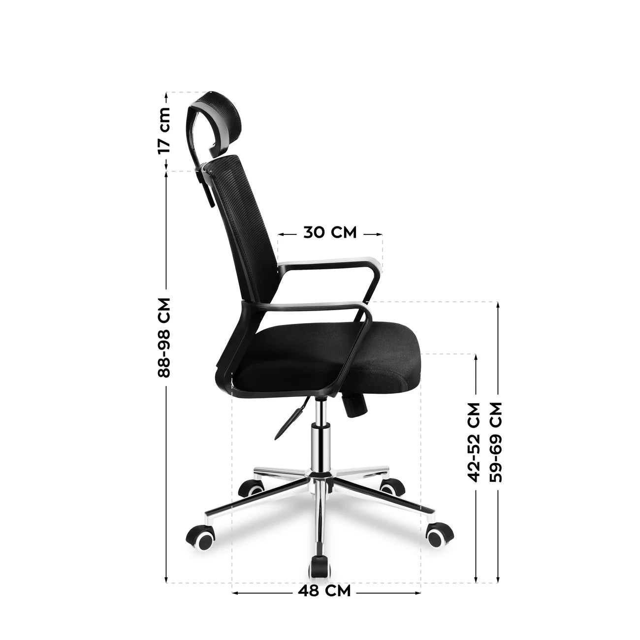 Chaise ergonomique Serena | dossier à bascule