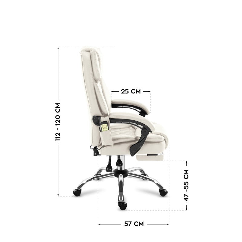 Office chair with massage Boss 6.0 Beige