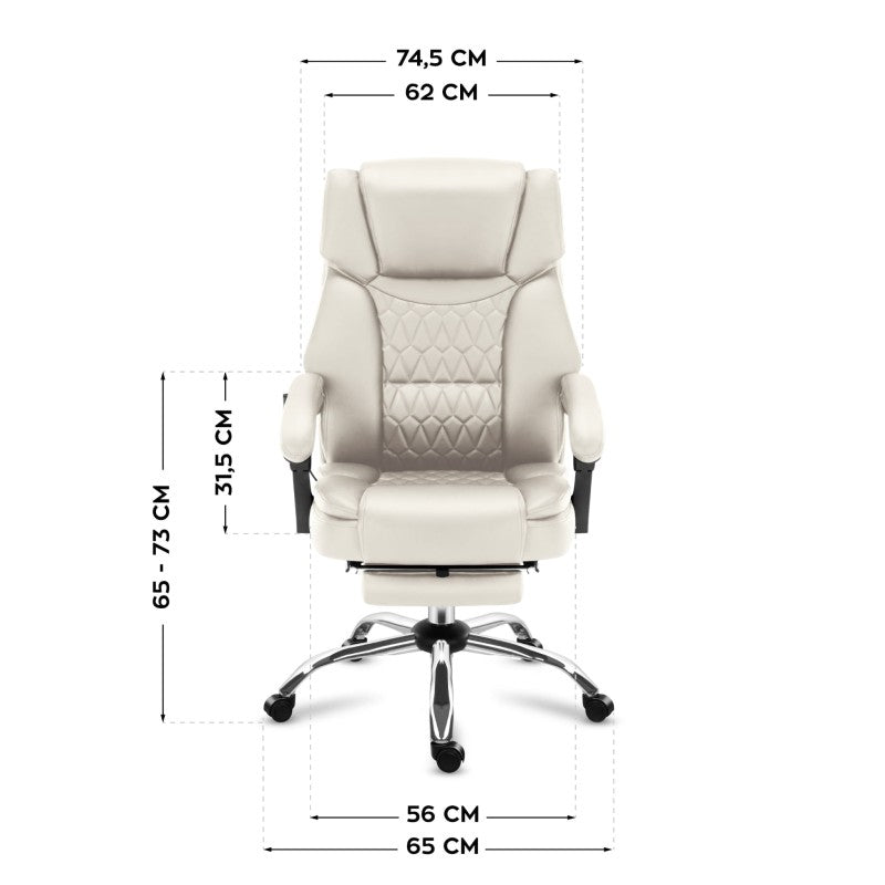 Office chair with massage Boss 6.0 Beige