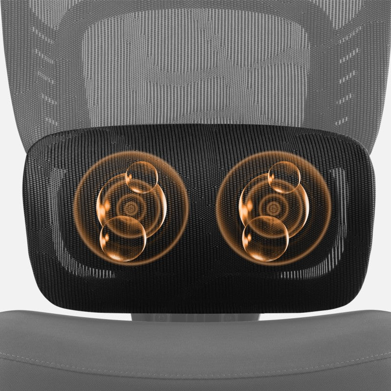 Office chair with massage Visioner 6.1 Black