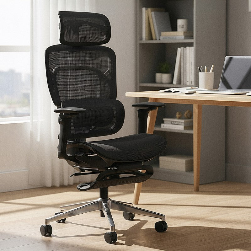 Office chair with massage Visioner 8.3 Black