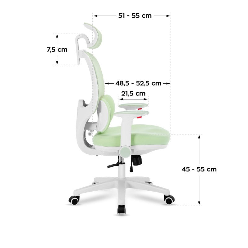 Swivel chair for child Junior 6.3 Green